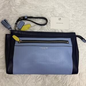 COACH Colorblock Leather Large Wristlet F48875